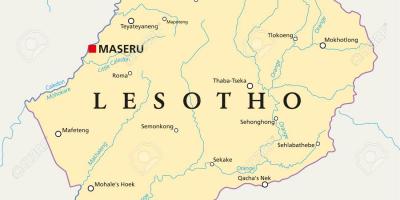 Mapa maseru, Lesotho