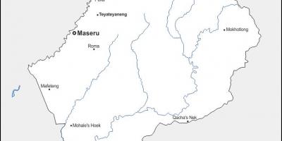 Mapa мапуцве Lesotho